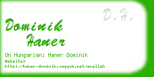 dominik haner business card